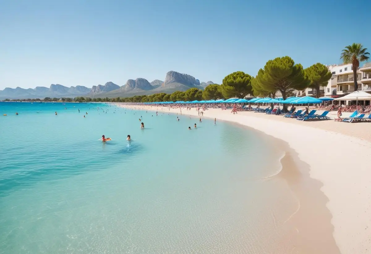 Upptäck varför Alcudia strand är perfekt för familjer! illustration