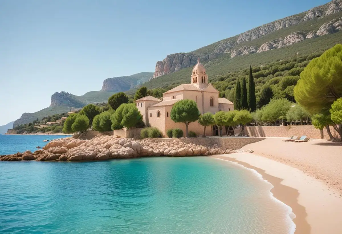 Upptäck charmiga Calvia Mallorca och dess dolda skatter illustration