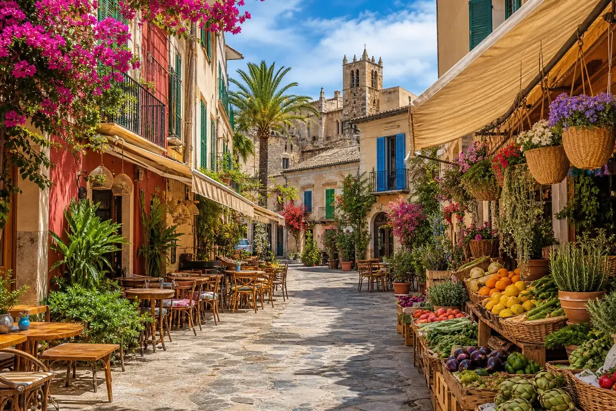 Upptäck charmiga Santa Catalina i hjärtat av Palma illustration